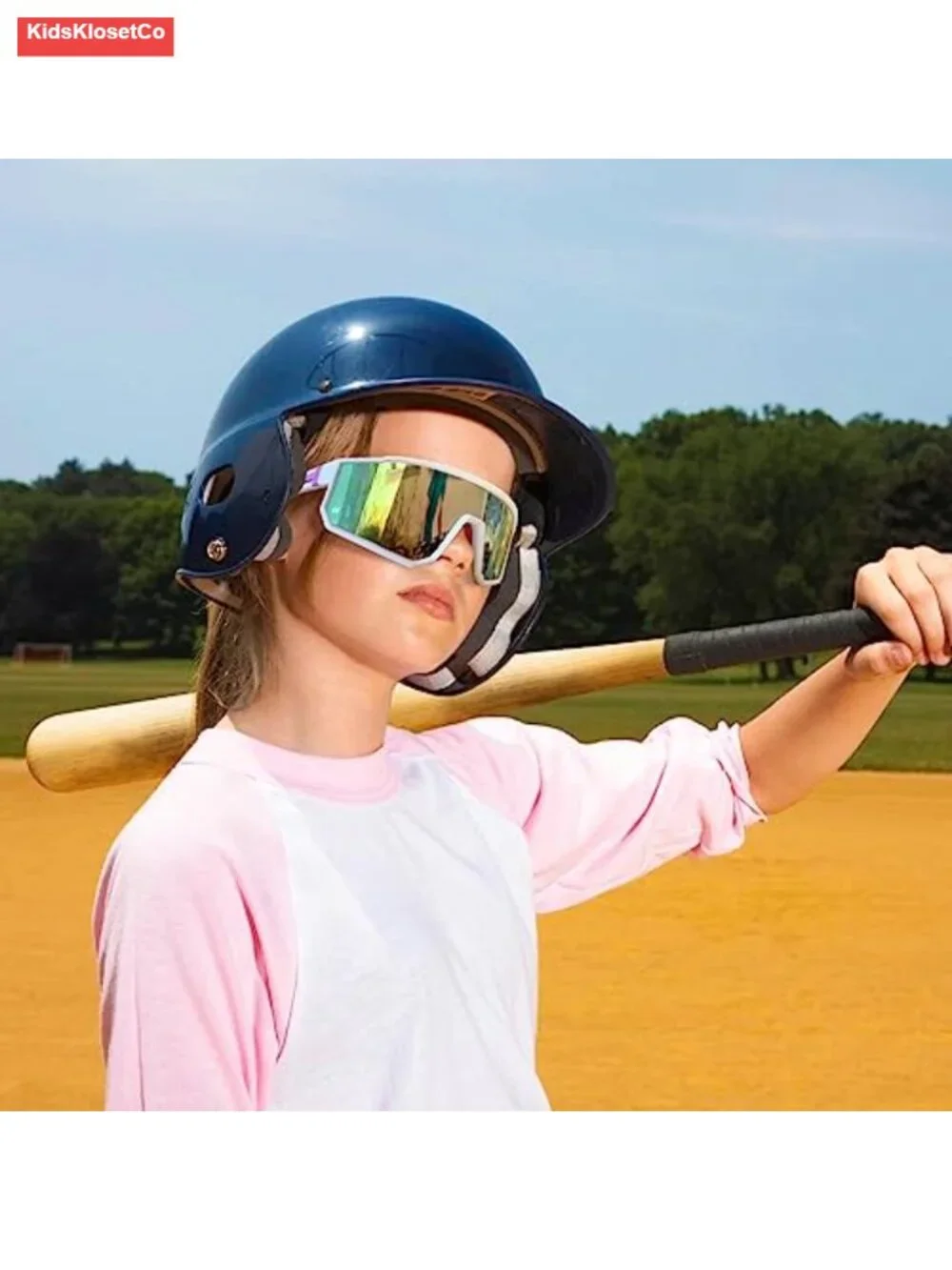 Youth Baseball Sunglasses TR90 Frame Kids Sport Sunglasses for Cycling Softball
